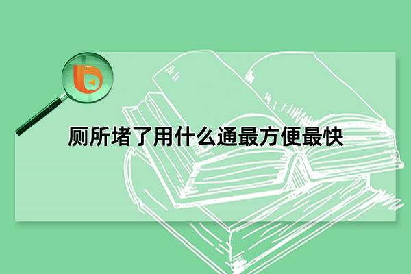 厕所堵了用什么通最方便最快，五招轻松解决厕所堵塞(简单又高效)(厕堵了用什么能把它搞通)